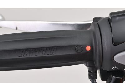 Heated grips DAYTONA barrel-shaped built-in switch