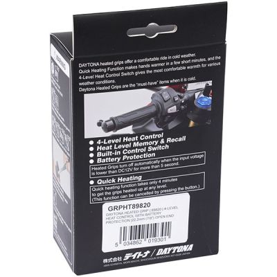 Heated grips DAYTONA built-in switch and protection