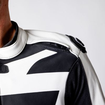 Leather Suit Two-Piece iXS Ace 1.0 Black-White-Red