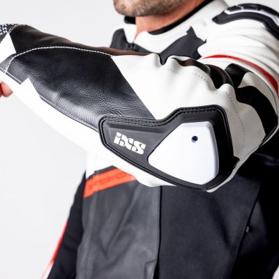 Leather Suit Two-Piece iXS Ace 1.0 Black-White-Red