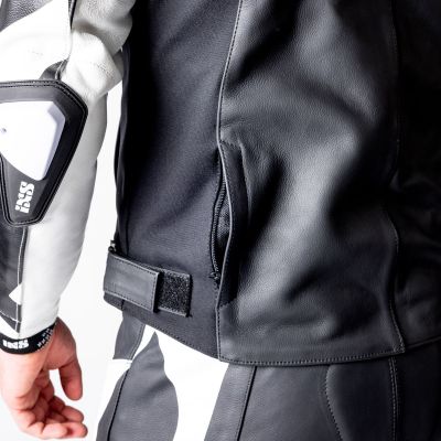 Leather Suit Two-Piece iXS Ace 1.0 Black-White-Red