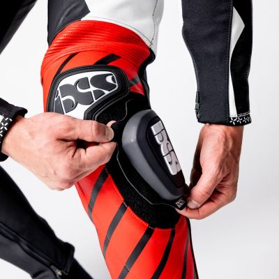 Leather Suit Two-Piece iXS Ace 1.0 Black-White-Red