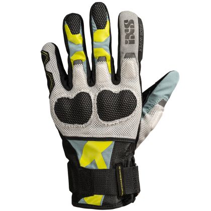 Дамски ръкавици iXS Venture-Air 1.0 Black-Blue grey-Lime yellow 