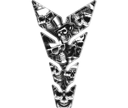 Протектор за резервоар OneDesigin SKULLS1 PAD8P