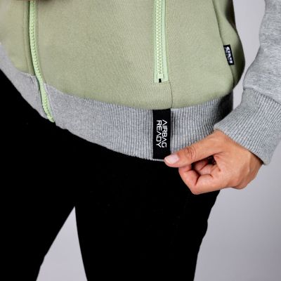 Дамски мото суитчър iXS Rapid 1.0 Light green-Cool grey 