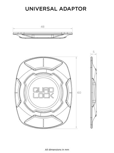 Адаптер за смартфон универсален Quad Lock