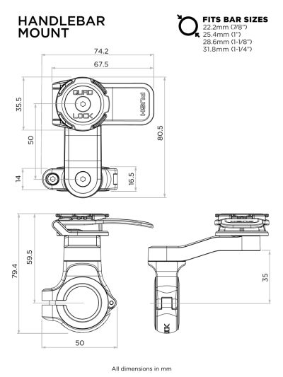 Quad Lock Handlebar Mount