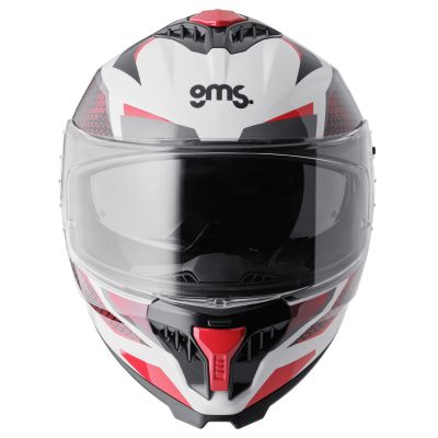 Каска GMS Gelero White-red-gray