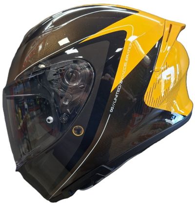 Helmet iXS Rapid 1.0 GRAPHIC Gloss Mango-Anthracite