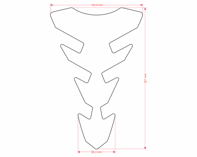 Протектор за резервоар OneDesigin JOKER GREY CGEXS71WP