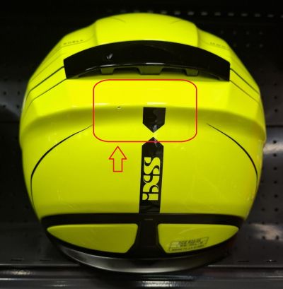 Helmet iXS 460FG 2.0 size L with defect