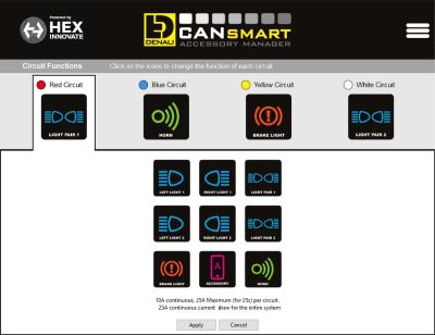 Инсталация Denali с CANsmart™ контролер за BMW серии F800, F700, F650, K1200GT, K1300GT & K1300S
